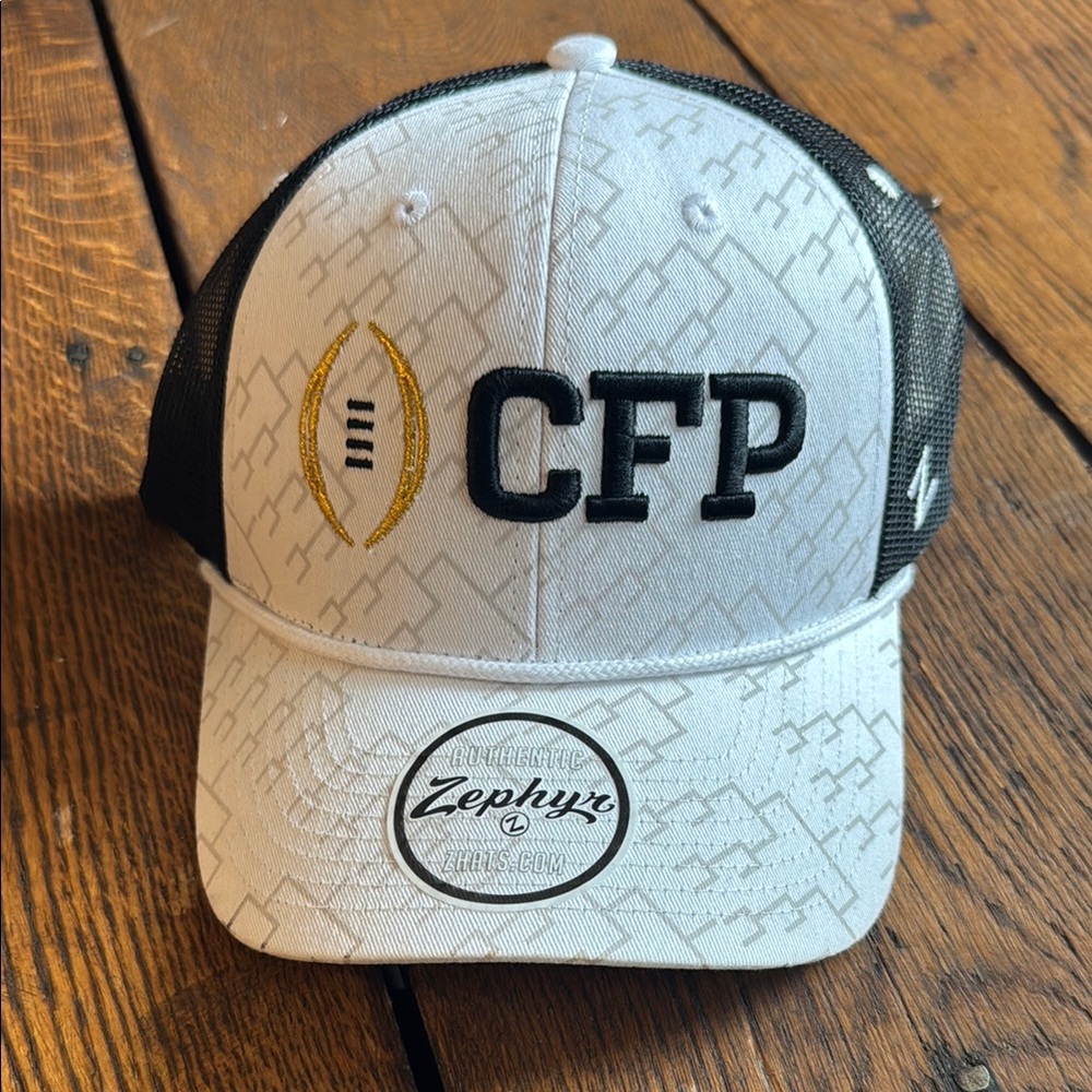 White and Black CFP Cap by Zephyr